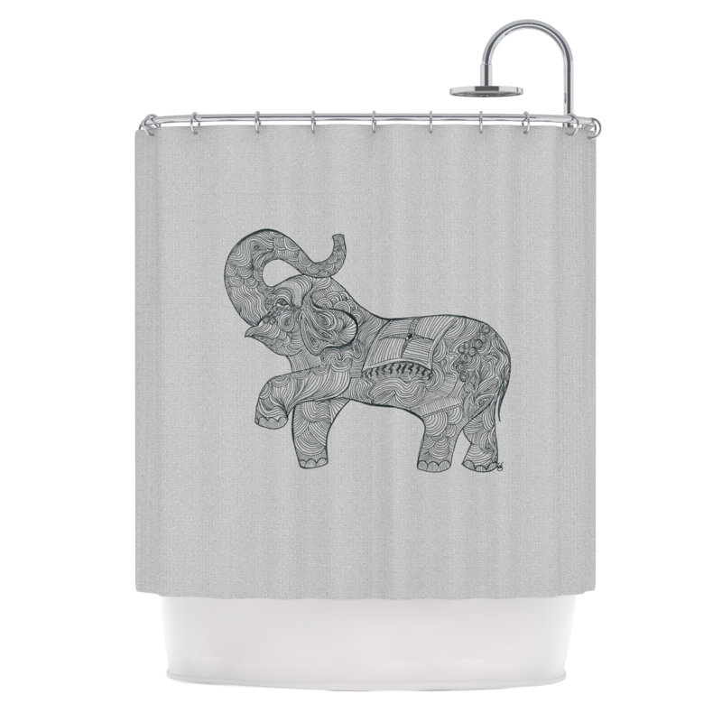 KESS InHouse Elephant Shower Curtain Wayfair